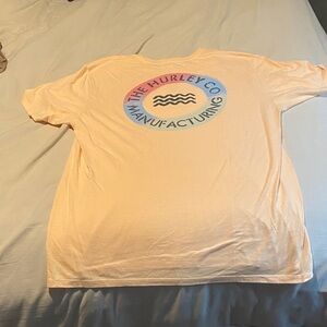 Hurley Peach Short Sleeve Tee with Pastel Logo
